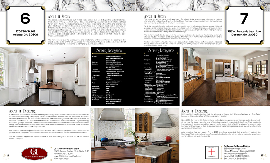 Tour of Kitchens - Kitchens 6 and 7